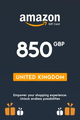 Amazon 850 GBP Gift Card (United Kingdom) - Digital Key