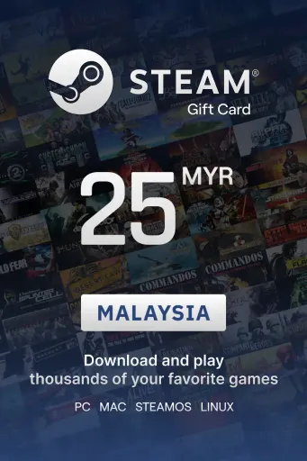 Steam Wallet 25 MYR Gift Card (Malaysia) - Digital Key