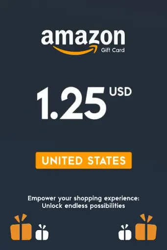 Amazon 1.25 USD Gift Card (United States) - Digital Key