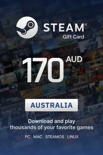 Steam Wallet 170 AUD Gift Card (Australia) - Digital key