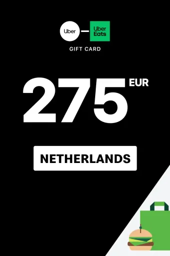 Uber & Uber Eats 275 EUR Gift Card (Netherlands) - Digital Key
