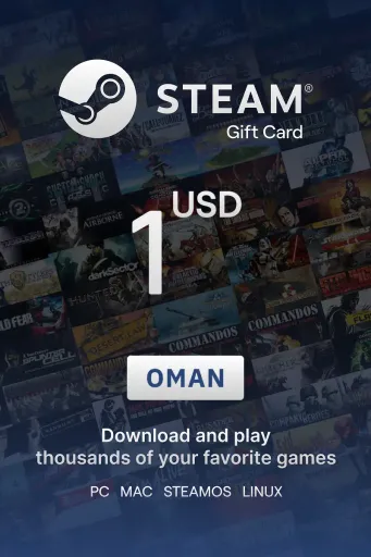 Steam Wallet 1 USD Gift Card (Oman) - Digital Key