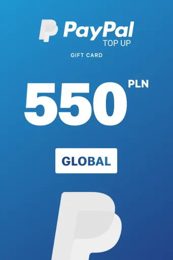 PayPal Instant Top Up 550 PLN Gift Card (Global) - Digital Key