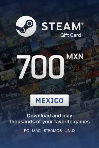 Steam Wallet 700 MXN Gift Card (Mexico) - Digital Key