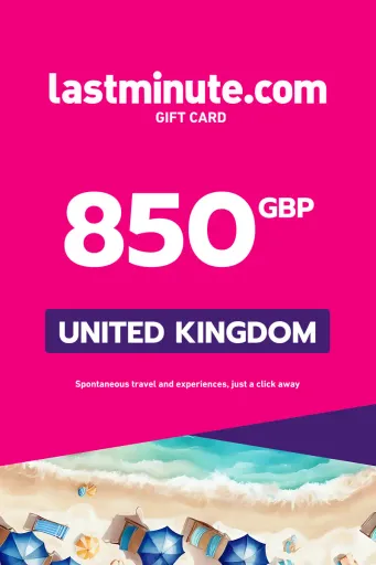 lastminute.com 850 GBP Gift Card (United Kingdom) - Digital Key