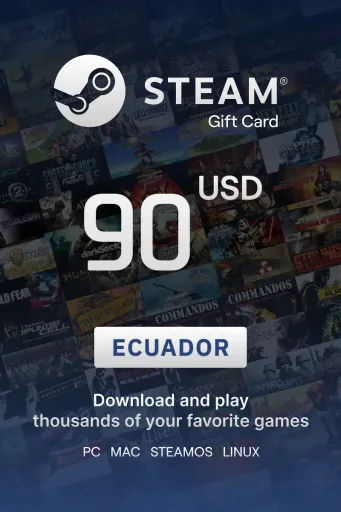 Steam Wallet 90 USD Gift Card (Ecuador) - Digital Key