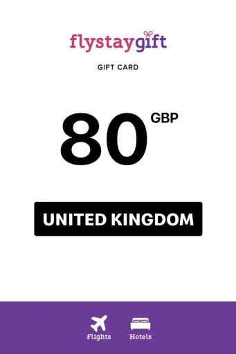 Flystay Gift 80 GBP Gift Card (United Kingdom) - Digital Key