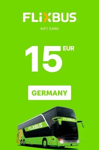 FlixBus 15 EUR Gift Card (Germany) - Digital Key