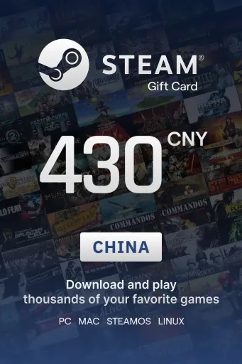 Steam Wallet 430 CNY Gift Card (China) - Digital Key
