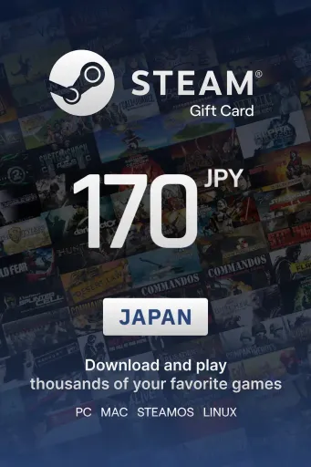 Steam Wallet 170 JPY Gift Card (Japan) - Digital Key