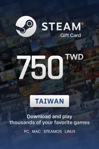 Steam Wallet 750 TWD Gift Card (Taiwan) - Digital Key
