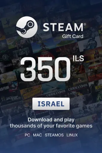 Steam Wallet 350 ILS Gift Card (Israel) - Digital Key