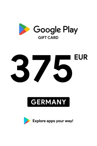 Google Play 375 EUR Gift Card (Germany) - Digital Key