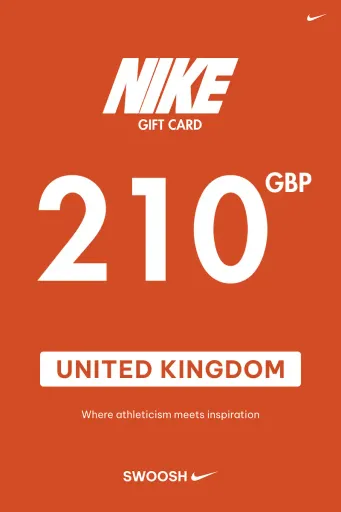 Nike 210 GBP Gift Card (United Kingdom) - Digital Key