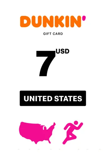 Dunkin 7 USD Gift Card (United States) - Digital Key