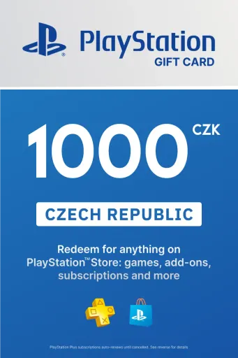 PlayStation Store 1000 CZK Gift Card (Czech Republic) - Digital Key