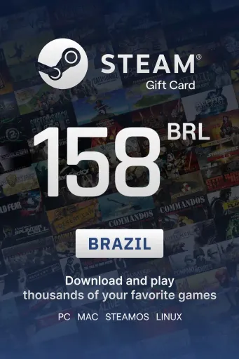 Steam Wallet 158 BRL Gift Card (Brazil) - Digital Key
