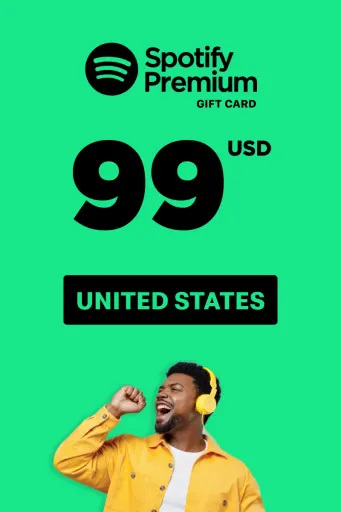 Spotify 99 USD Gift Card (United States) - Digital Key