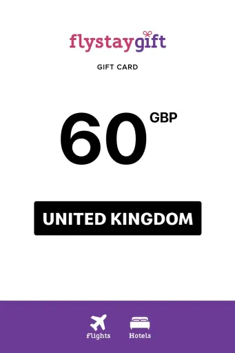 Flystay Gift 60 GBP Gift Card (United Kingdom) - Digital Key