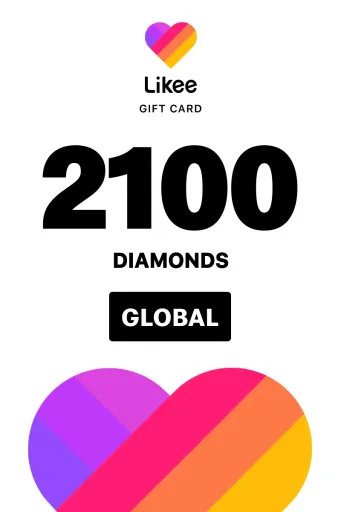 Likee 2100 Diamonds Gift Card (Global) - Digital Key