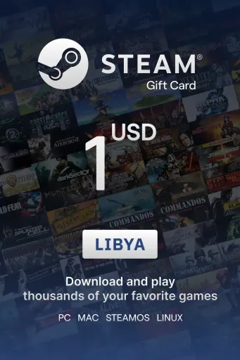 Steam Wallet 1 USD Gift Card (Libya) - Digital Key