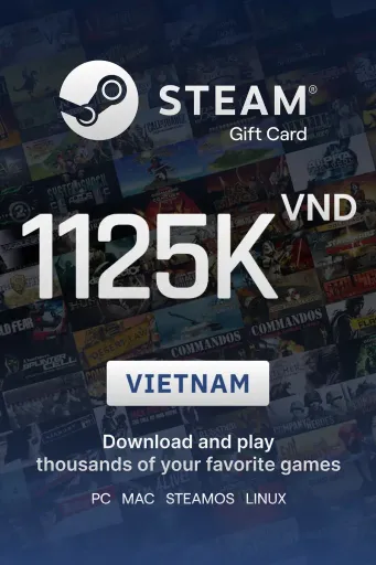 Steam Wallet 1125000 VND Gift Card (Vietnam) - Digital Key
