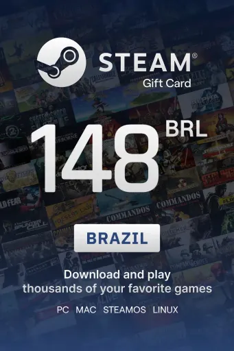 Steam Wallet 148 BRL Gift Card (Brazil) - Digital Key