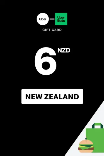 Uber & Uber Eats 6 NZD Gift Card (New Zealand) - Digital Key