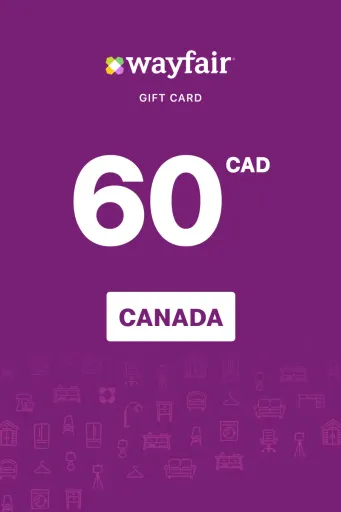 Wayfair 60 CAD Gift Card (Canada) - Digital Key