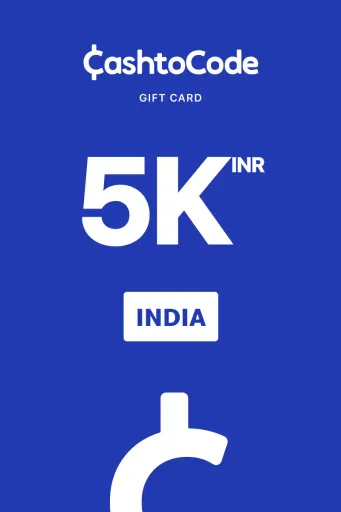 Product Image - CashtoCode 5000 INR Gift Card (India) - Digital Key