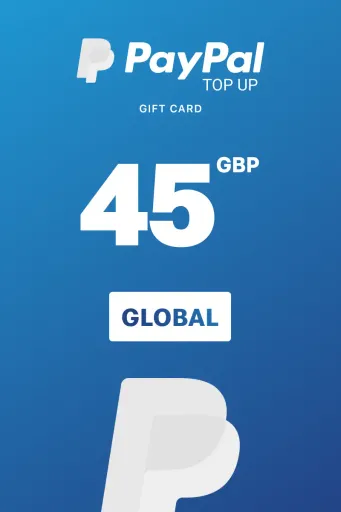 Product Image - PayPal Instant Top Up 45 GBP Gift Card (Global) - Digital Key