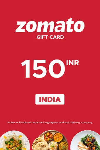 Zomato 150 INR Gift Card (India) - Digital Key