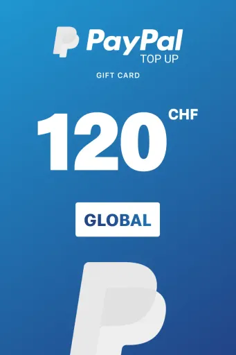 PayPal Instant Top Up 120 CHF Gift Card (Global) - Digital Key