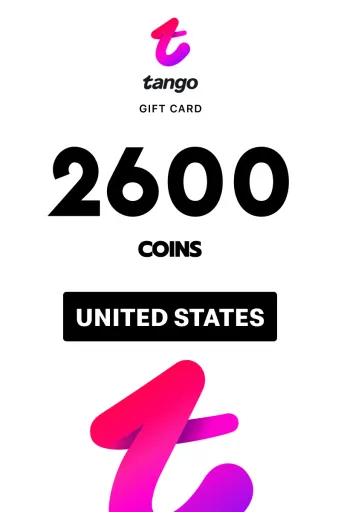 Tango 2600 Coins Gift Card (United States) - Digital Key