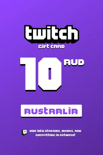 Twitch 10 AUD Gift Card (Australia) - Digital Key