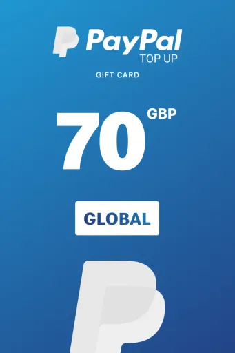 Product Image - PayPal Instant Top Up 70 GBP Gift Card (Global) - Digital Key