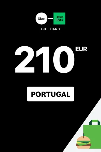 Uber & Uber Eats 210 EUR Gift Card (Portugal) - Digital Key