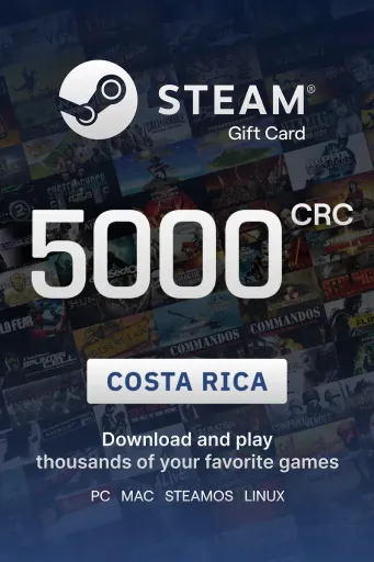 Steam Wallet 5000 CRC Gift Card (Costa Rica) - Digital Key