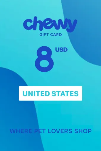Chewy 8 USD Gift Card (United States) - Digital Key