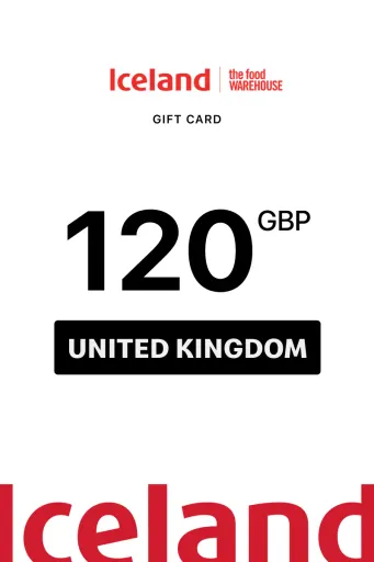 Iceland 120 GBP Gift Card (United Kingdom) - Digital Key
