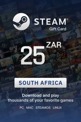 Steam Wallet 25 ZAR Gift Card (South Africa) - Digital Key