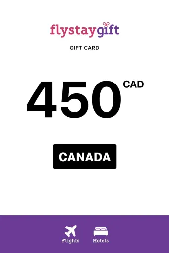 Flystay Gift 450 CAD Gift Card (Canada) - Digital Key