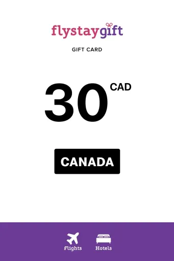 Flystay Gift 30 CAD Gift Card (Canada) - Digital Key