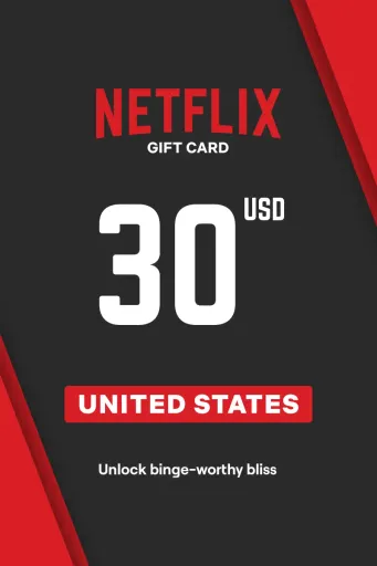 Netflix 30 USD Gift Card (United States) - Digital Key