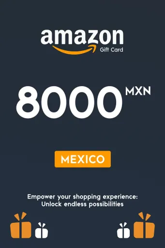 Amazon 8000 MXN Gift Card (Mexico) - Digital Key