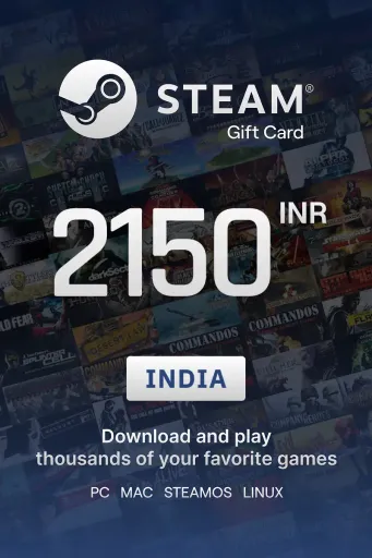 Steam Wallet 2150 INR Gift Card (India) - Digital Key