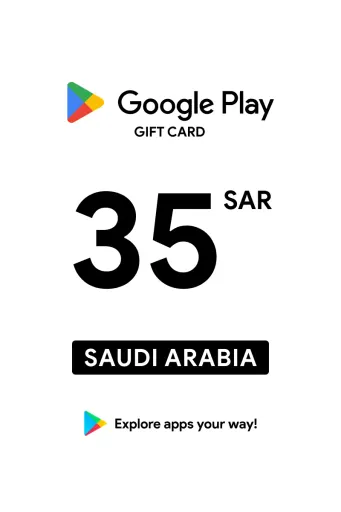 Google Play 35 SAR Gift Card (Saudi Arabia) - Digital Key