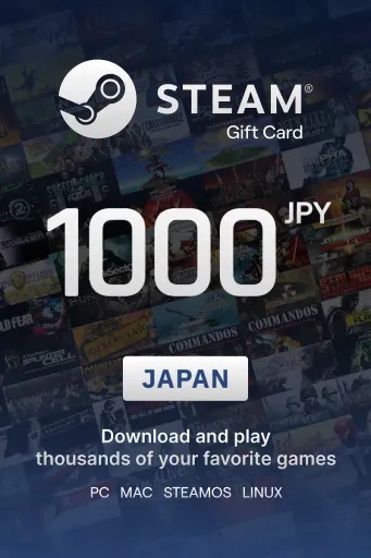 Steam Wallet 1000 JPY Gift Card (Japan) - Digital Key
