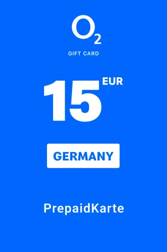 O2 E-voucher 15 EUR Gift Card (Germany) - Digital Key