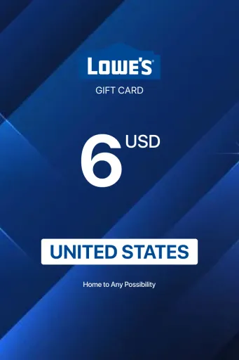Lowes 6 USD Gift Card (United States) - Digital Key